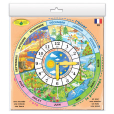 Дитяча розвиваюча гра "Годинник" France 82838 французькою мовою (82838)