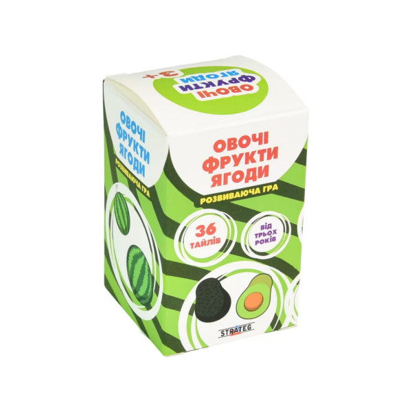 Розвивальна настільна гра «Овочі, фрукти, ягоди» 30772, 36 карток (30772)