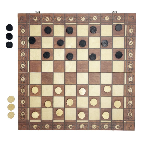 Набір настільних ігор "Шахи, нарди, шашки 3 в 1" Set1 NE-LG-11 ігрове поле 40х40 см (NE-LG-11)