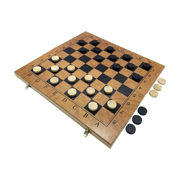 Набір настільних ігор "Шахи, нарди, шашки 3 в 1" Set3 NE-SP-SET-09 ігрова дошка 48х48 см (NE-SP-SET-09)