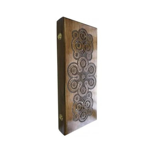 Нарди дерев'яні ручної роботи Backgammon 1 NR-5244, 32 фішки двох кольорів (NR - 5244)