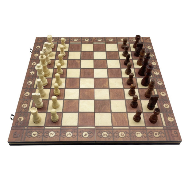 Набір настільних ігор "Шахи, нарди, шашки 3 в 1" Set1 NE-LG-11 ігрове поле 40х40 см (NE-LG-11)