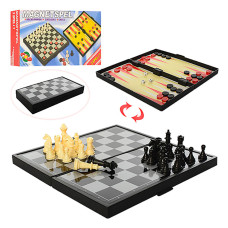 Шахи магнітні Bambi 2029, 3 в 1 Шахи, шашки, нарди (2029)
