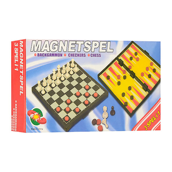Шахи магнітні Bambi 2029, 3 в 1 Шахи, шашки, нарди (2029)