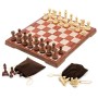 Магнітні шахи під дерево Chess magnetic wood-plastic 28x16,5 см 3020L (RL-KBK)
