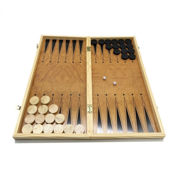 Набір настільних ігор "Шахи, нарди, шашки 3 в 1" 3 NE-LG-6 ігрова платформа 30х30 см (NE-LG-6)