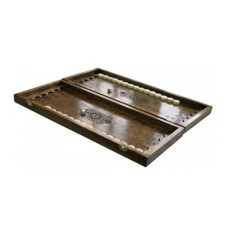 Нарди дерев'яні ручної роботи Backgammon 1 NR-5244, 32 фішки двох кольорів (NR - 5244)