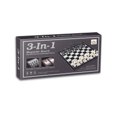 Шахматы магнитные 3 в 1 QX54810 поле 19 х 19 см