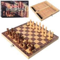 Настольная игра Шахматы W7702 с шашками и нардами