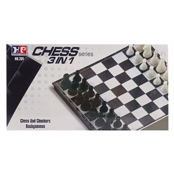 Настільна гра Шахи нарди шашки 3 в 1 201, 24 x 24 см (201)