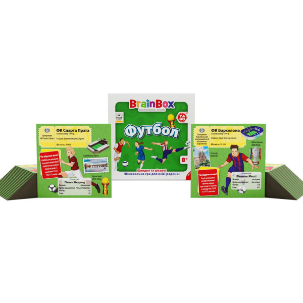 Карткова гра Brainbox "Футбол" Yago BZZBRFB02UA 55 карток 1 гральний кубик (BZZBRFB02UA)