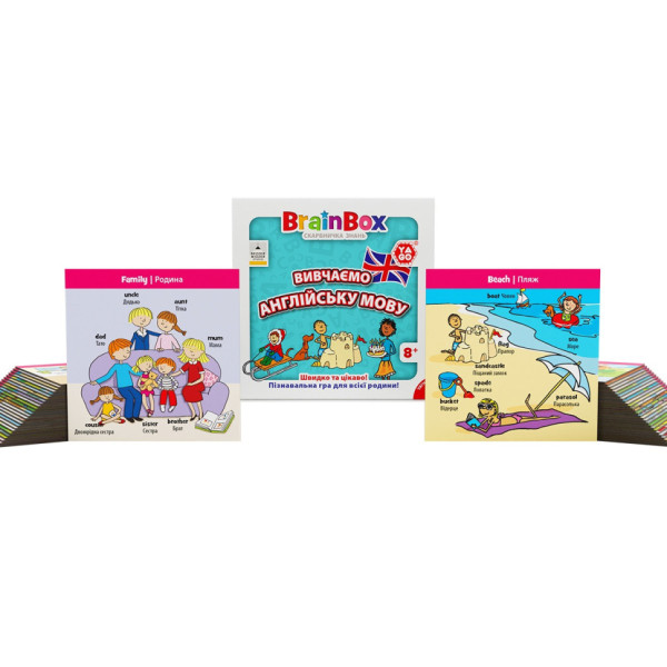 Карткова гра Brainbox "Вивчаємо англійську мову" Yago BZZBRLLE01UA 55 карток (BZZBRLLE01UA)