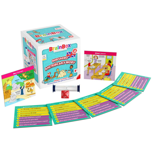 Карткова гра Brainbox "Вивчаємо англійську мову" Yago BZZBRLLE01UA 55 карток (BZZBRLLE01UA)