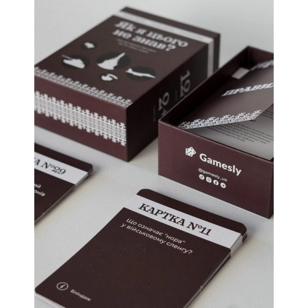 Карткова гра "Як я цього не знав? Military Edition" 290124, 110 карток                                              (290124)