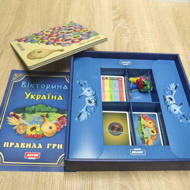 Настільна гра "Вікторина Україна" 0994 розвиваюча гра
