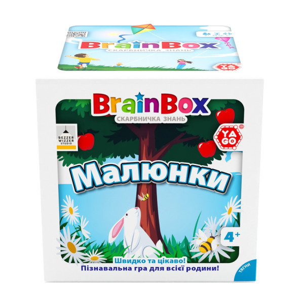 Карткова гра Brainbox "Малюнки" Yago BZZBRPI01UA 55 карток 1 гральний кубик (BZZBRPI01UA)