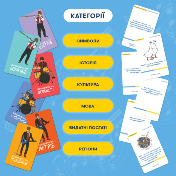 Настольная карточная игра "Шевченко спрашивает об украинской музыке" orner-2221(orner-2221)