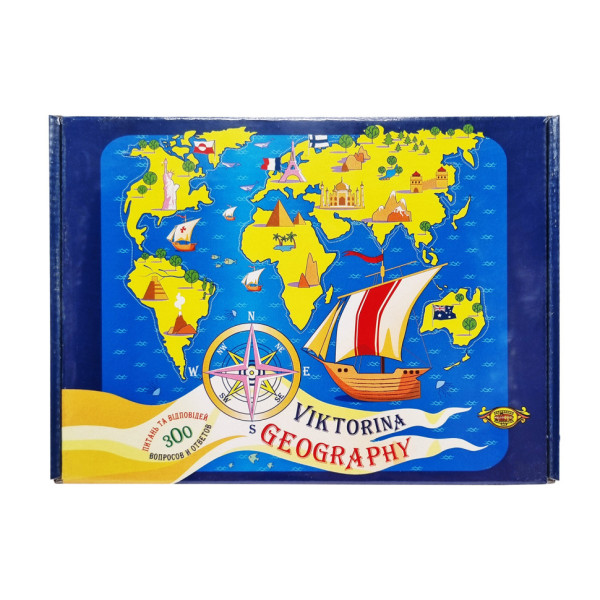 Гра "Географічна вікторина" Майстер MKL1004, 300 питань (MKL1004)