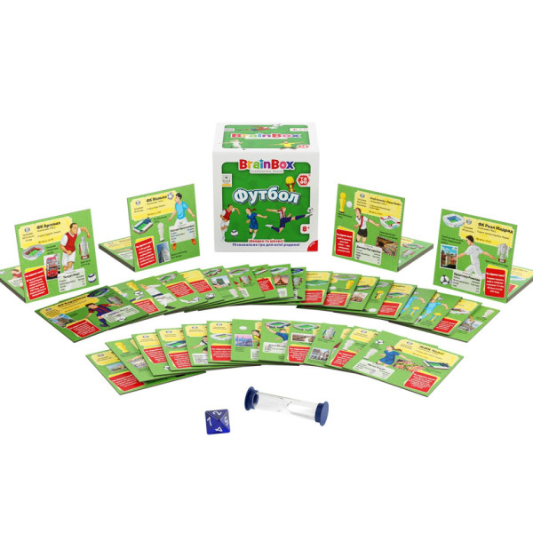 Карткова гра Brainbox "Футбол" Yago BZZBRFB02UA 55 карток 1 гральний кубик (BZZBRFB02UA)