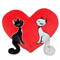 Подушка декоративная "Котики день и ночь" FWPCATSDAYNIG25RD(FWPCATSDAYNIG25RD)