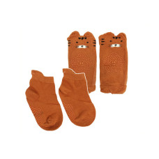Дитячий набір наколінники і шкарпетки "Тигр" MGZ-0649(Orange) (MGZ-0649(Orange))