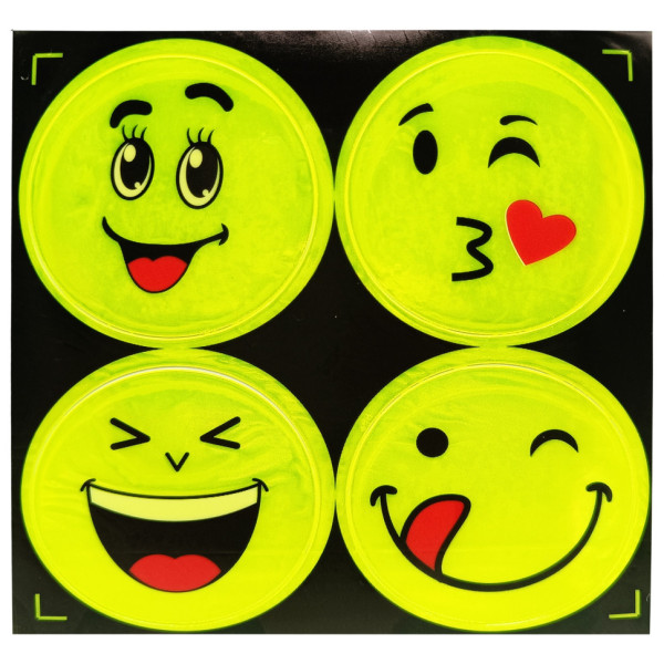 Наклейка світловідбивна "Смайл" 129-CIT-2, 4 штуки