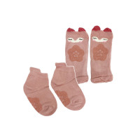 Детский набор наколенники и носки "Кот" MGZ-0649(Pink)(MGZ-0649(Pink))