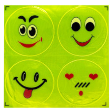 Наклейка світловідбиваюча "Смайл" 133SP-10, 4 штуки  (133SP-10)