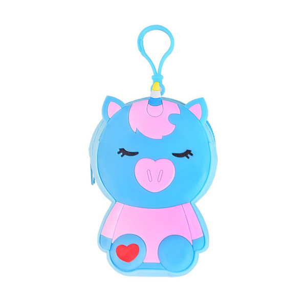 Детский кошелек-брелок «Единорог» C44408, 8 х 11 х 3 см Синий(C44408(Blue))