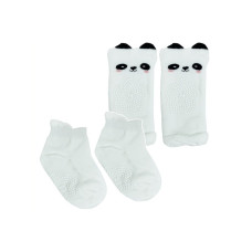 Дитячий набір наколінники і шкарпетки "Панда" MGZ-0649(White) (MGZ-0649(White))