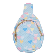 Дитяча сумочка "Сердечки" FG230705009 застібка-блискавка, 1 відділення Синій (FG230705009(Blue))