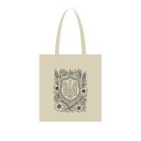 Екосумка для покупок "Герб України" Сумка-шоппер 190CCT-1, 38 x 42 см (190г/м2) (190CCT-1)