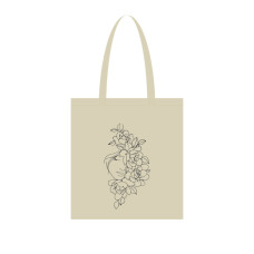 Екосумка для покупок "Півонії" Сумка-шоппер 190CCT-2, 38 x 42 см (190г/м2) (190CCT-2)
