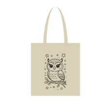 Екосумка для покупок "Сова" Сумка-шоппер 190CCT-3, 38 x 42 см (190г/м2) (190CCT-3)