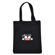 Екосумка шоппер Bambi YZ4711-4-5 1 відділення  Чорний (YZ4711-4-5(Black))