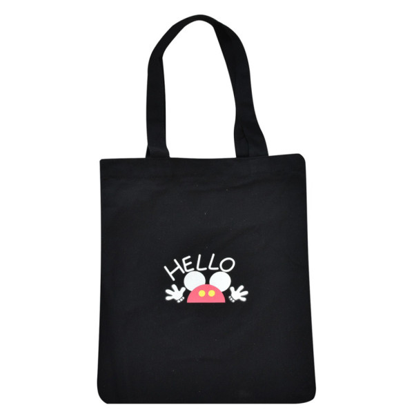 Екосумка шоппер Bambi YZ4711-4-5 1 відділення  Чорний (YZ4711-4-5(Black))