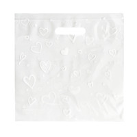 Пакет банан 30х30см 60мкм LDPE прозорий "White hearts" (100шт/уп|500шт/ящ) CHP041(CHP041)