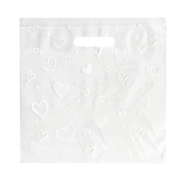 Пакет банан 30х30см 60мкм LDPE прозорий "White hearts" (100шт/уп|500шт/ящ) CHP041(CHP041)