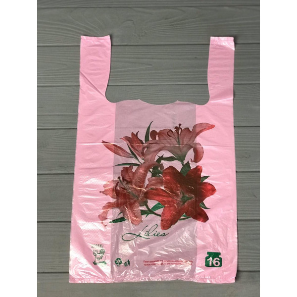 Пакет "Майка" з написом Lilies