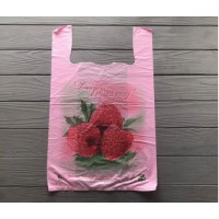 Пакет майка "Малина" 30х55 см, 20 мкм (20 кг)