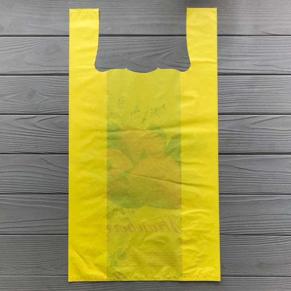 Пакет майка 30x50 Клубника 50 Мкм (під закон) (100шт/уп,5уп/ священний)