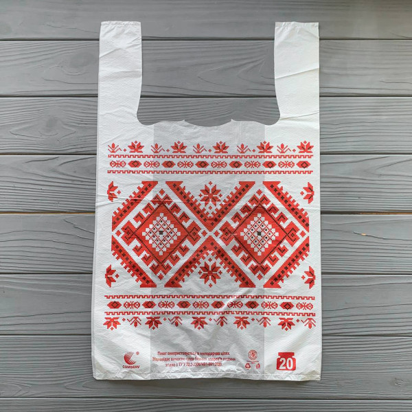 Пакет 30х50 см Вышиванка 20мкм 20кг (250шт/уп|2500шт/ящ) М/ВЫШ20
