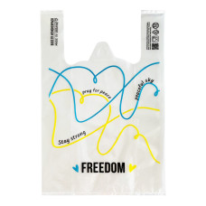Пакет майка  28х48см 51мкм LDPE прозорий "FREEDOM" (50шт/уп|500шт/ящ) СHP051(СHP051)