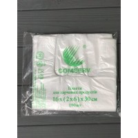 Пакет "Майка" 16х30 без малюнка в блоці