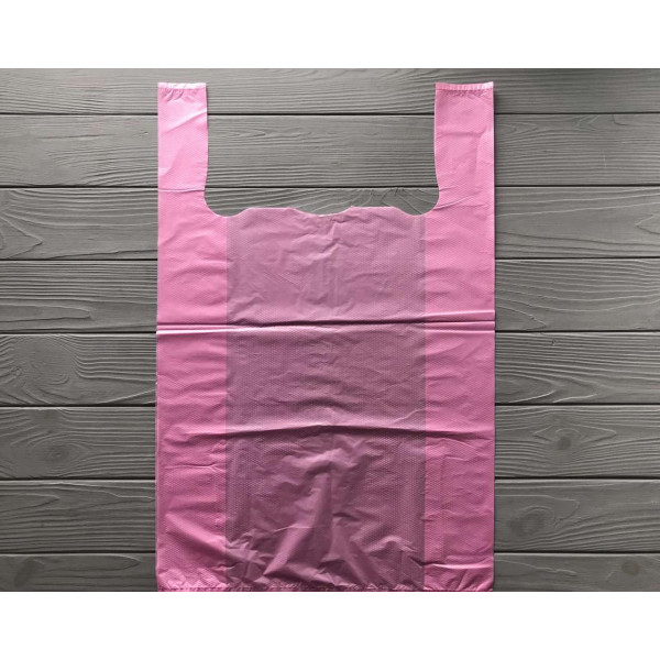 Пакет майка "рожева" 37х58 см