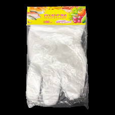 Перчатки Сокіл Пак пет прозорі (100шт/уп|100уп/ящ)(01-652)