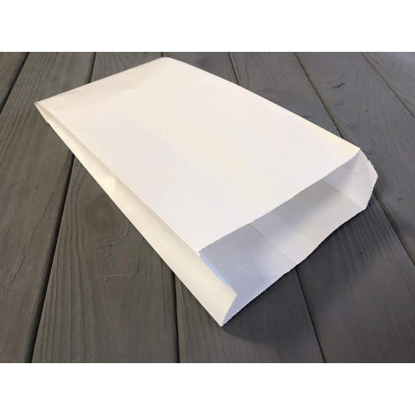 Пакет саше білий 270х140х50 мм. 40гр/м2 (мінімальна жиростійкість) 139Ф