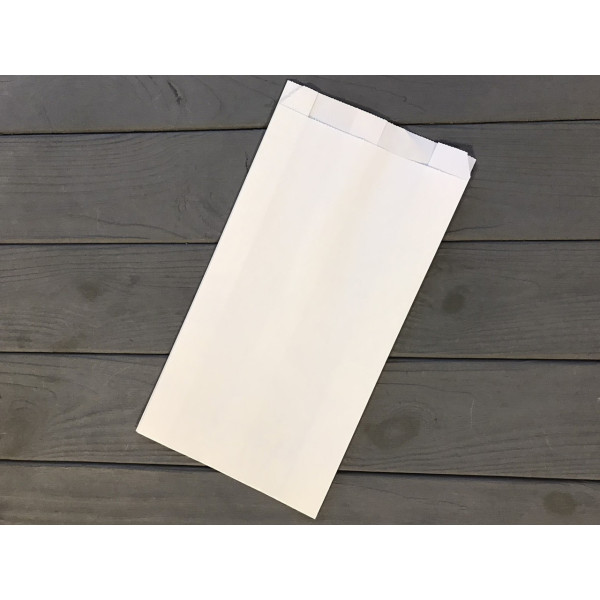 Пакет саше білий 270х140х50 мм. 40гр/м2 (мінімальна жиростійкість) 139Ф