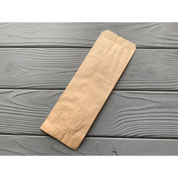 Пакет саше бурий 230х70х0 27Ф (2000 шт) Жиростойкая