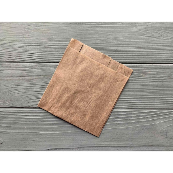Пакет саше коричневий (жиростійкий 75 гр/м2) 150х120х50 мм. 141Ф